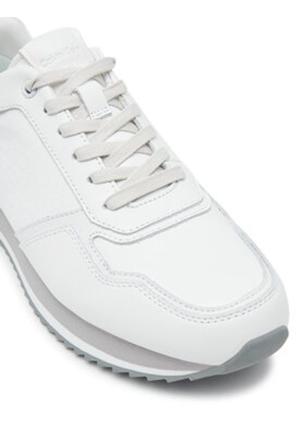 Calvin Klein Sneakersy Low Top Lace Up Lth Mono HM0HM01807 Szary. Kolor: szary. Materiał: skóra