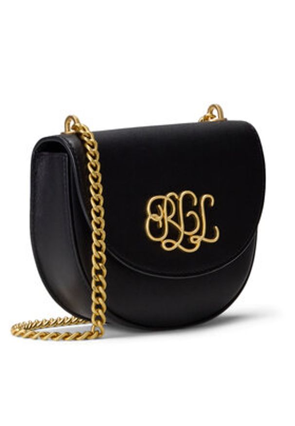 Lauren Ralph Lauren - LAUREN RALPH LAUREN Torebka 431958978004 Czarny. Kolor: czarny. Materiał: skórzane