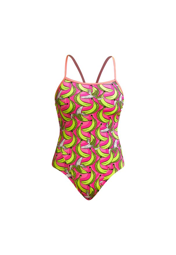 FUNKITA - Strój pływacki jednoczęściowy damski Funkita Single Strap One Piece. Kolor: różowy