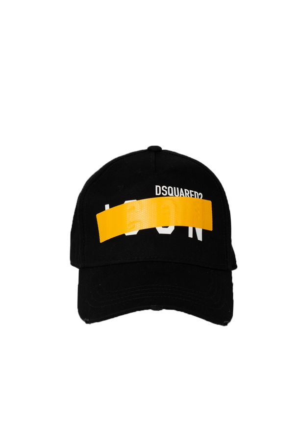 DSQUARED2 - Dsquared2 Bejsbolówka | BCM0478 05C00001 | Mężczyzna | Czarny. Kolor: czarny. Materiał: bawełna. Wzór: nadruk. Styl: sportowy, elegancki