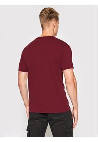 Alpha Industries T-Shirt Basic 100501 Bordowy Regular Fit. Kolor: czerwony. Materiał: bawełna #3