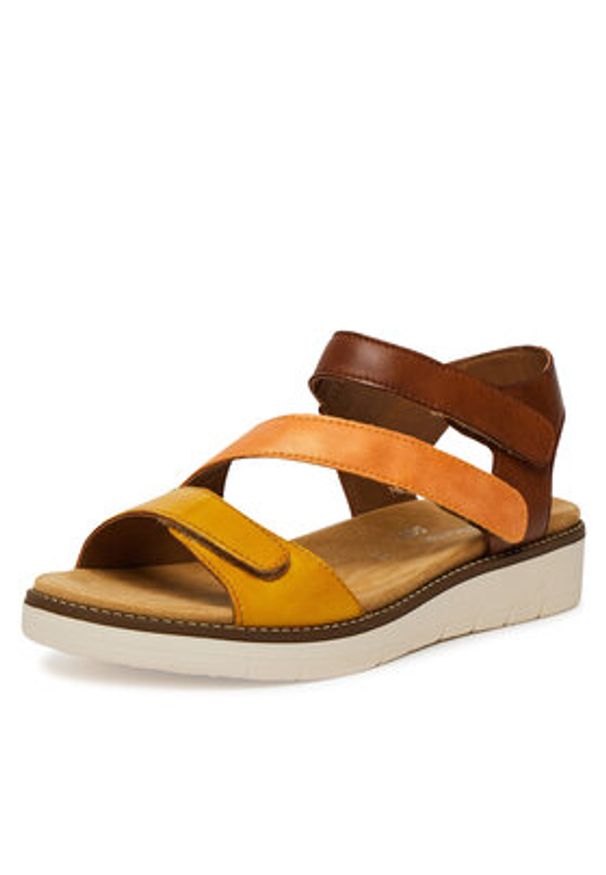 Remonte Sandały D2050-25 Brązowy. Kolor: brązowy. Materiał: skóra