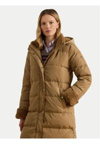 Lauren Ralph Lauren - LAUREN RALPH LAUREN Płaszcz zimowy 297P04130001 Beżowy Regular Fit. Kolor: beżowy. Materiał: syntetyk. Sezon: zima