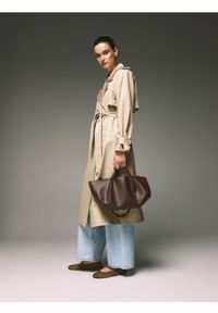 Reserved - Torebka shopper - brązowy. Kolor: brązowy. Materiał: skórzane #1