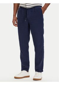 Polo Ralph Lauren Spodnie materiałowe 710940611001 Granatowy Tapered Fit. Kolor: niebieski. Materiał: len #1