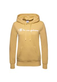 Bluza sportowa damska Champion Legacy. Typ kołnierza: kaptur. Kolor: żółty. Materiał: polar. Sezon: zima