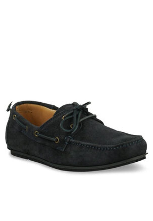 GANT - Gant Mokasyny 30633915 Granatowy. Kolor: niebieski. Materiał: skóra, zamsz