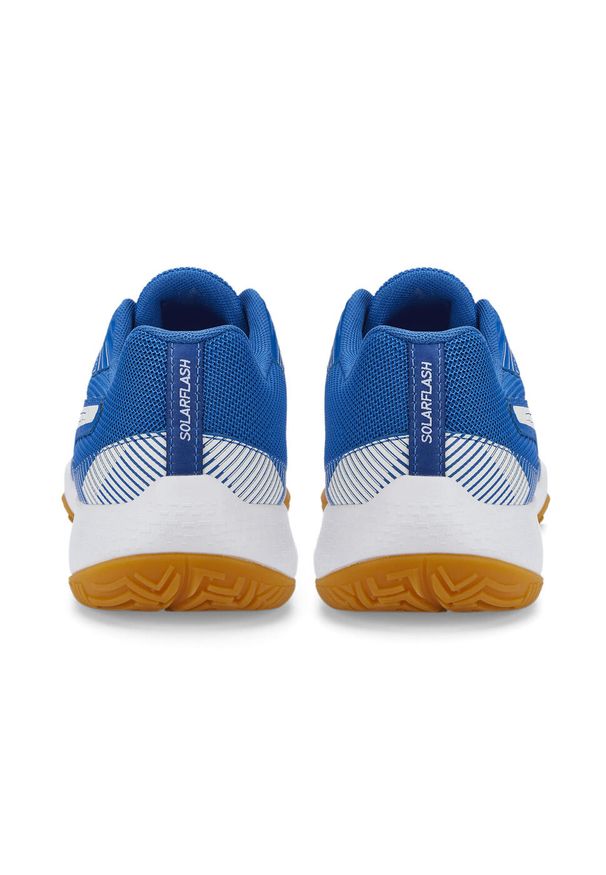 Puma - Buty do piłki ręcznej dziecięce PUMA Solarflash Jr II. Kolor: biały, wielokolorowy, beżowy, niebieski