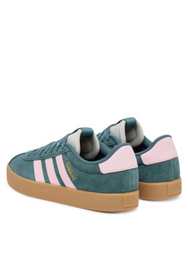 Adidas - adidas Sneakersy VL Court 3.0 Shoes JR0955 Zielony. Kolor: zielony. Materiał: zamsz, skóra