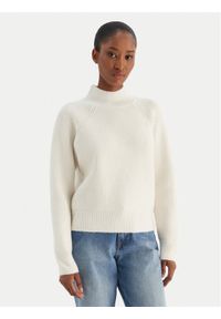 Calvin Klein Jeans Sweter Woolen Stitch LV044D372G Biały Regular Fit. Kolor: biały. Materiał: syntetyk #1