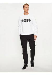 BOSS - Boss Bluza Soleri 01 50494091 Biały Relaxed Fit. Kolor: biały. Materiał: bawełna