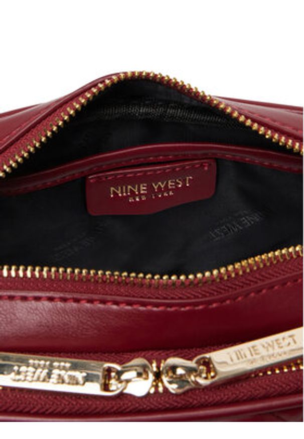 Nine West Torebka CEO-Greenwich-Glam-LX7669 Bordowy. Kolor: czerwony