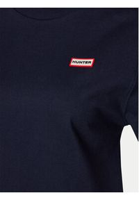 Hunter T-Shirt HARU0006242 Granatowy Regular Fit. Kolor: niebieski. Materiał: bawełna #4