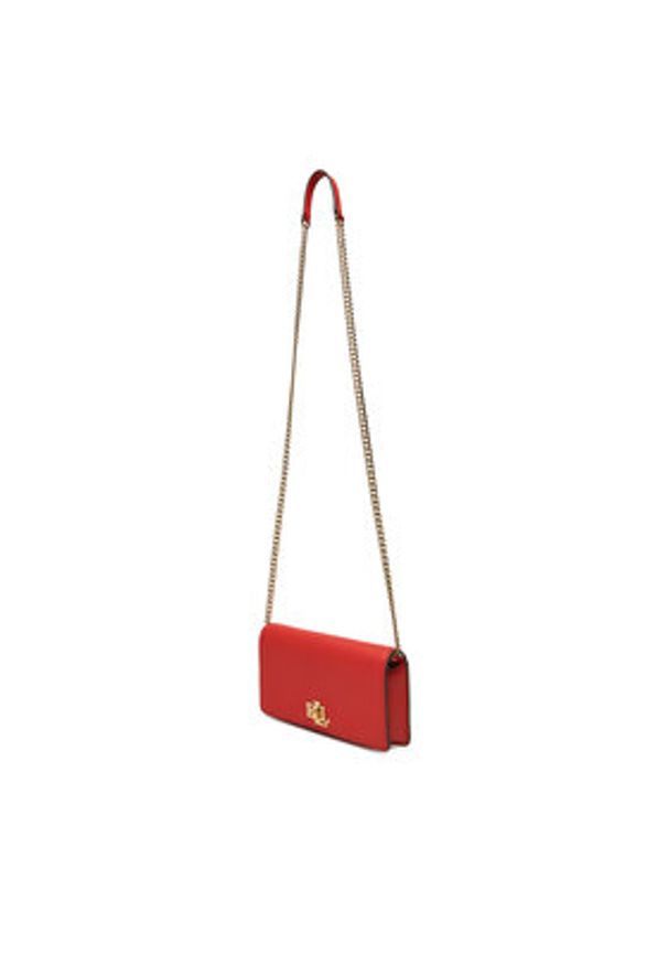 Lauren Ralph Lauren - LAUREN RALPH LAUREN Torebka Turn-Lock 432915377011 Pomarańczowy. Kolor: pomarańczowy. Materiał: skórzane