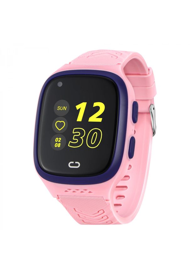GARETT - Smartwatch Garett Kids Rock 4G RT różowy. Rodzaj zegarka: smartwatch. Kolor: różowy. Materiał: materiał. Styl: rockowy