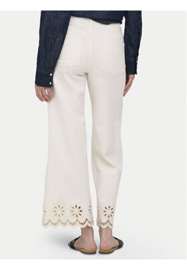 only - ONLY Jeansy Madison 15372378 Kremowy Straight Leg. Kolor: kremowy