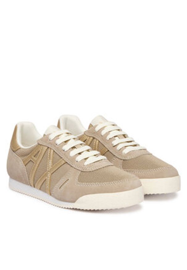 Armani Exchange Sneakersy XW002794 AF22755 MZ285 Beżowy. Kolor: beżowy. Materiał: materiał