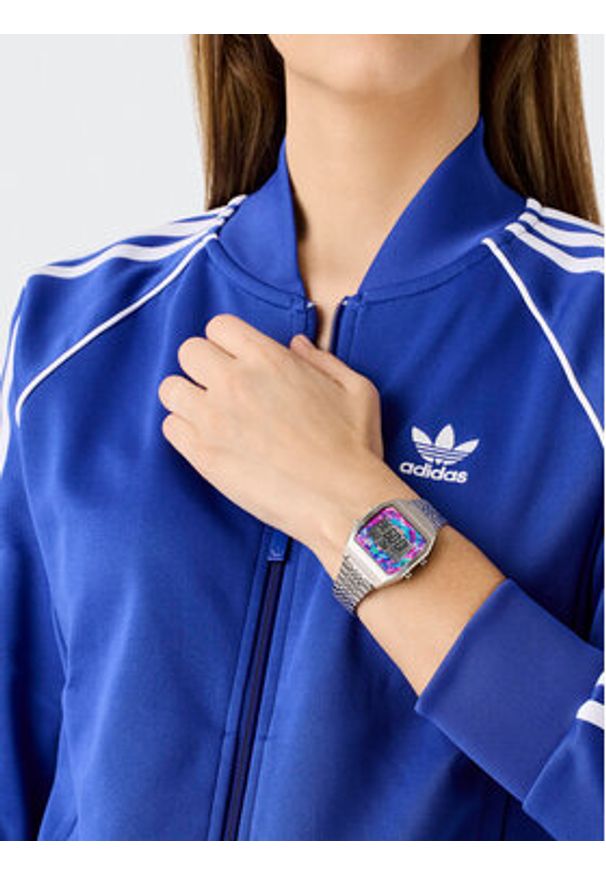 Adidas - adidas Zegarek Digital Two AOST24557 Srebrny. Kolor: srebrny