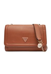 Guess - GUESS Brązowa torebka damska Noelle II. Kolor: brązowy. Materiał: skórzane. Styl: casual