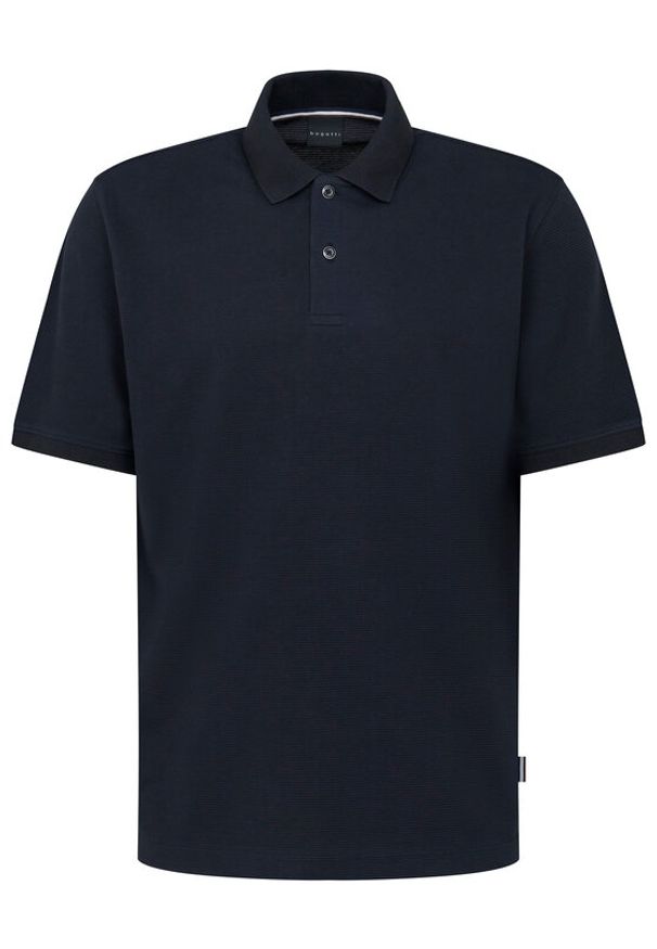 Bugatti Polo 8150-75002C Granatowy Regular Fit. Typ kołnierza: polo. Kolor: niebieski. Materiał: bawełna