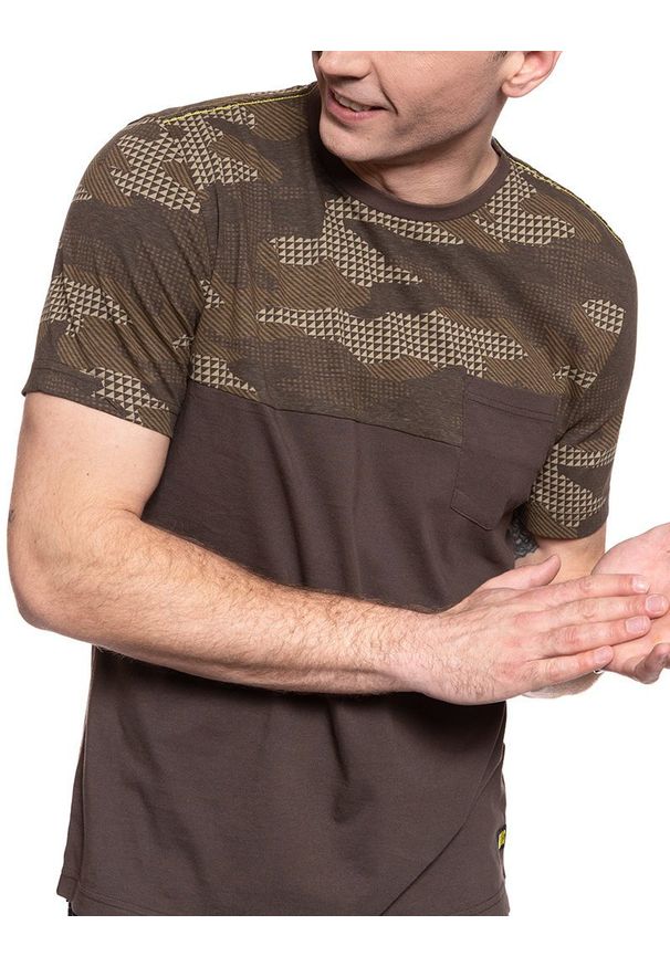 Mustang - MĘSKI T-SHIRT MUSTANG ALEX C CUT'N SEW 1009016 4075