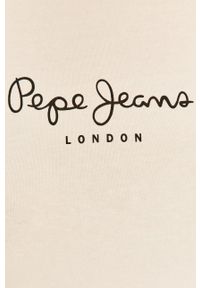 Pepe Jeans - Top New Virginia. Okazja: na co dzień. Kolor: biały. Materiał: dzianina. Styl: casual #3