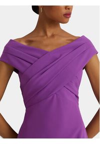 Lauren Ralph Lauren Sukienka koktajlowa 253936390004 Fioletowy Slim Fit. Kolor: fioletowy. Materiał: syntetyk. Styl: wizytowy #4