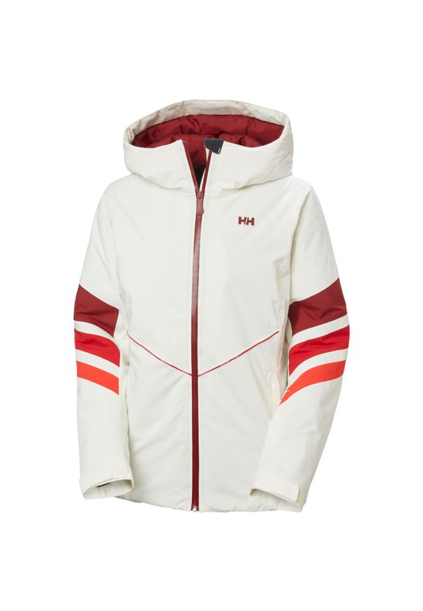 Damska kurtka narciarska Helly Hansen Panorama. Kolor: beżowy, biały, wielokolorowy. Sezon: zima. Sport: narciarstwo