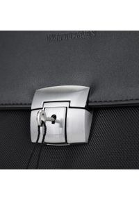 Wittchen - Teczka z kieszenią na laptopa 15,6” z tkaniny. Kolor: czarny. Materiał: poliester. Styl: elegancki #2
