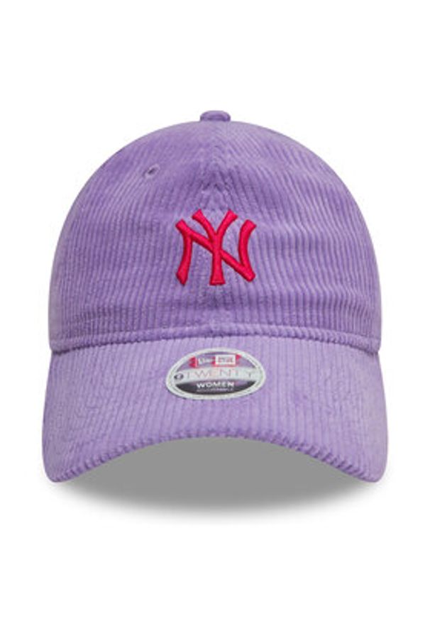 New Era Czapka z daszkiem New York Yankees Cord 9Twenty 60595365 Fioletowy. Kolor: fioletowy. Materiał: bawełna, materiał