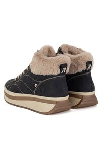 Rieker Revolution Lifestyle Botki W0961-01 Czarny. Kolor: czarny. Materiał: nubuk, skóra #7