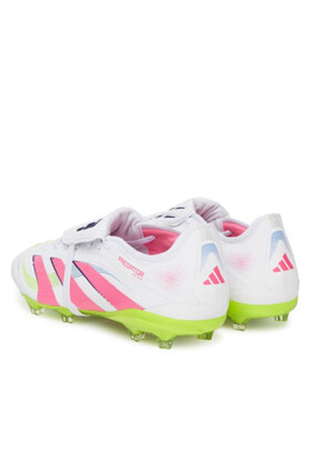 Adidas - adidas Buty do piłki nożnej Predator Pro Fold-Over Tongue Firm Ground JR0440 Biały. Kolor: biały. Materiał: skóra