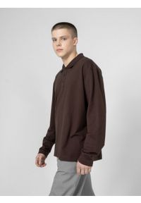 outhorn - Longsleeve polo męski - brązowy. Okazja: na co dzień. Typ kołnierza: polo. Kolor: brązowy. Materiał: bawełna, dzianina. Długość rękawa: długi rękaw. Styl: casual, klasyczny #5