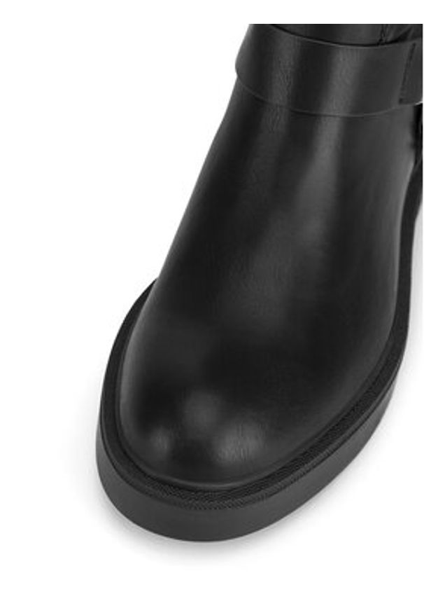 MEXX Oficerki MI001804743W Czarny. Kolor: czarny. Materiał: skóra