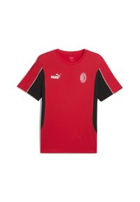 Puma - Koszulka Milan AC Archive 2024/25. Kolor: czerwony, wielokolorowy, czarny. Materiał: guma. Wzór: nadruk