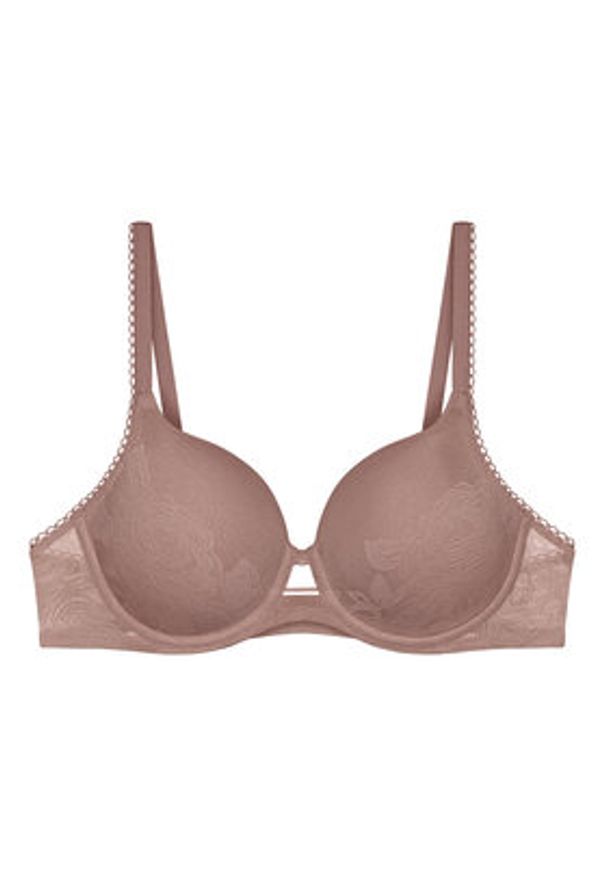 Triumph Biustonosz z fiszbiną Wild Rose Sensation 10205990 Brązowy. Kolor: brązowy. Materiał: syntetyk