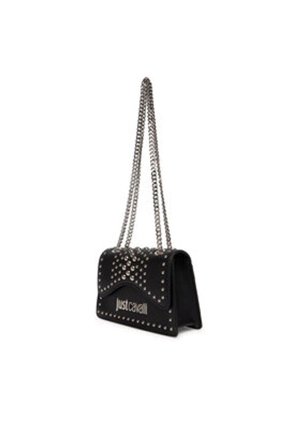 Just Cavalli Torebka 80RA4BP1 ZSD95 Czarny. Kolor: czarny. Materiał: skórzane
