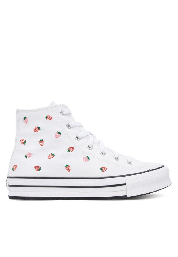 Trampki Converse. Kolor: biały. Obcas: na platformie