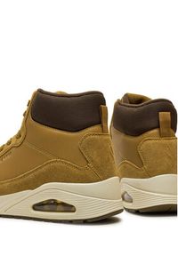 skechers - Skechers Sneakersy Stacre Mid 183013/WSK Brązowy. Kolor: brązowy. Materiał: zamsz, skóra #4