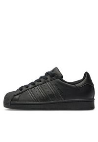 Adidas - adidas Sneakersy Superstar J FU7713 Czarny. Kolor: czarny. Materiał: skóra. Model: Adidas Superstar #6