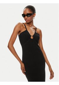 MICHAEL Michael Kors Sukienka letnia MS4822X33D Czarny Slim Fit. Kolor: czarny. Materiał: wiskoza. Sezon: lato #6