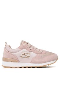 skechers - Skechers Sneakersy Goldn Gurl 111/BLSH Różowy. Kolor: różowy. Materiał: zamsz, skóra #1