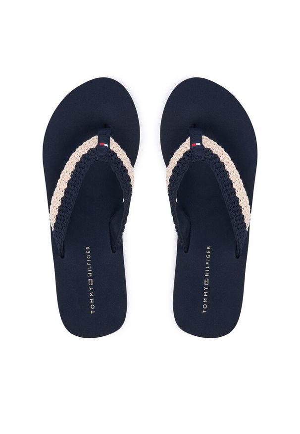 TOMMY HILFIGER - Japonki Tommy Hilfiger. Kolor: niebieski