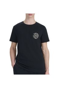 4f - Koszulka męska 4F WSS25TTSHM198020S - czarna. Kolor: czarny. Materiał: bawełna, dresówka, tkanina. Długość rękawa: krótki rękaw. Długość: krótkie #1