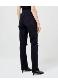 AGOLDE - Czarne jeansy Cherie z wysokim stanem. Stan: podwyższony. Kolor: czarny. Styl: klasyczny #2