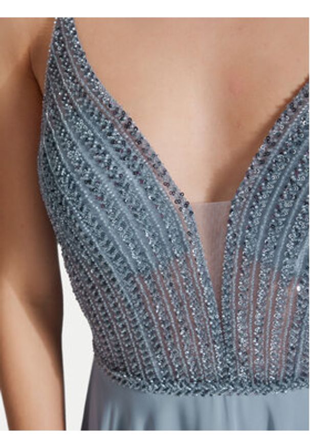 Hey Kyla Sukienka wieczorowa 5AI056HK Niebieski Regular Fit. Kolor: niebieski. Materiał: syntetyk. Styl: wizytowy