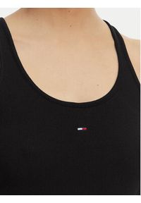 Tommy Jeans Top Racerback DW0DW22264 Czarny Slim Fit. Kolor: czarny. Materiał: bawełna #3