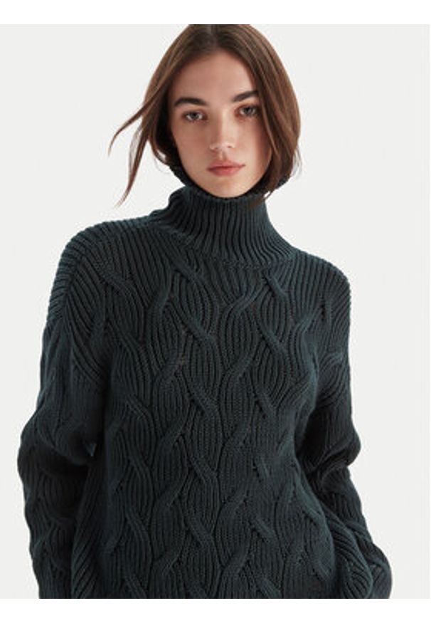 Armani Exchange Golf XW000780 AF16638 U7304 Zielony Regular Fit. Typ kołnierza: golf. Kolor: zielony. Materiał: bawełna