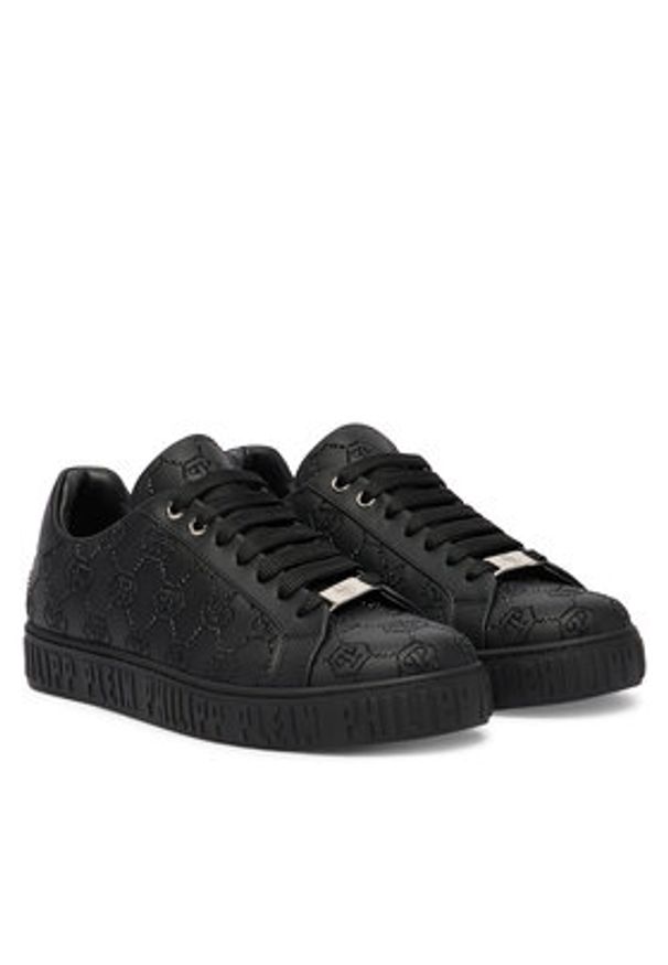 Philipp Plein - PHILIPP PLEIN Sneakersy SAFS USC0920 PLE005N Czarny. Kolor: czarny. Materiał: skóra