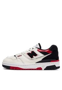 New Balance Sneakersy BB550STR Biały. Kolor: biały. Materiał: skóra #4